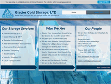 Tablet Screenshot of glaciercold.com